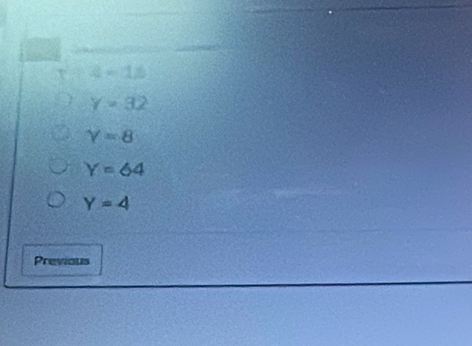 =a-16
Y=32
Y=8
Y=64
Y=4
Previous