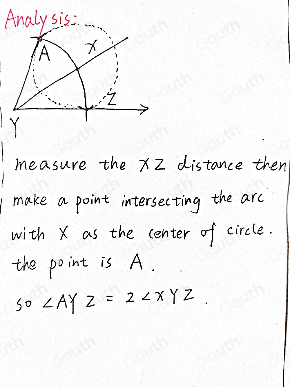 Solved: Isha constructed ∠ XYZ and needs to double the angle by ...