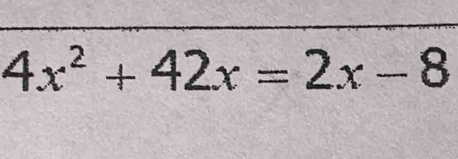 4x^2+42x=2x-8