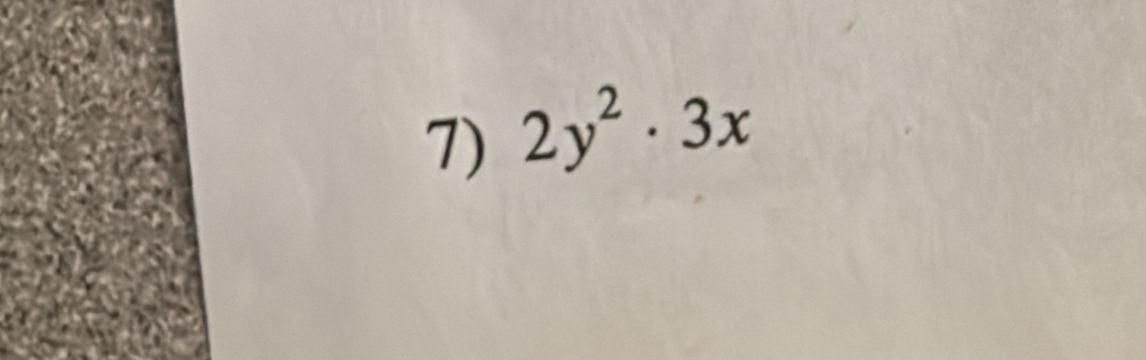 2y^2· 3x