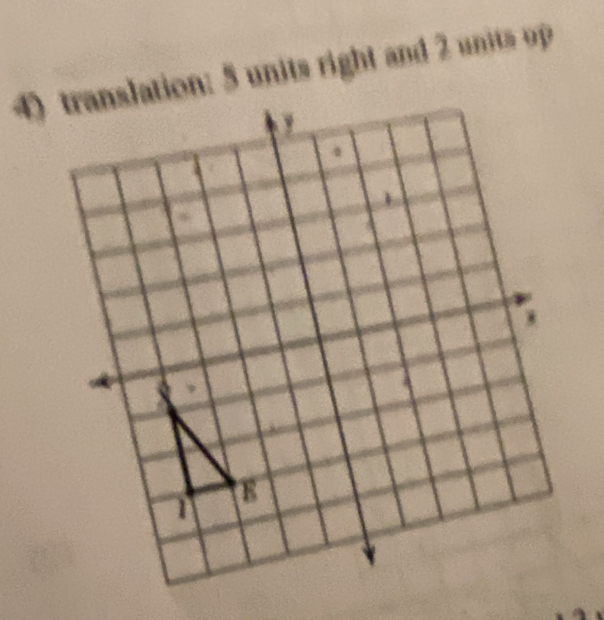 translation: 5 units right and 2 units up