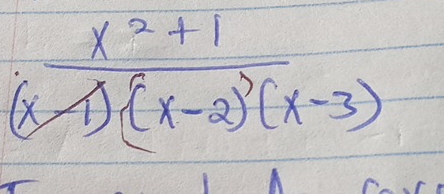  (x^2+1)/(x-1)(x-2)(x-3) 