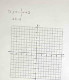 y<- 1/2 x+2
x≥ -2