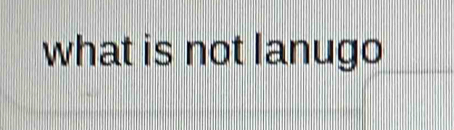 what is not lanugo