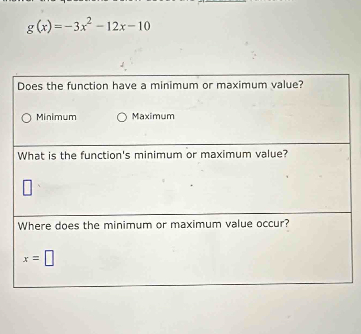 g(x)=-3x^2-12x-10