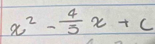 x^2- 4/3 x+c