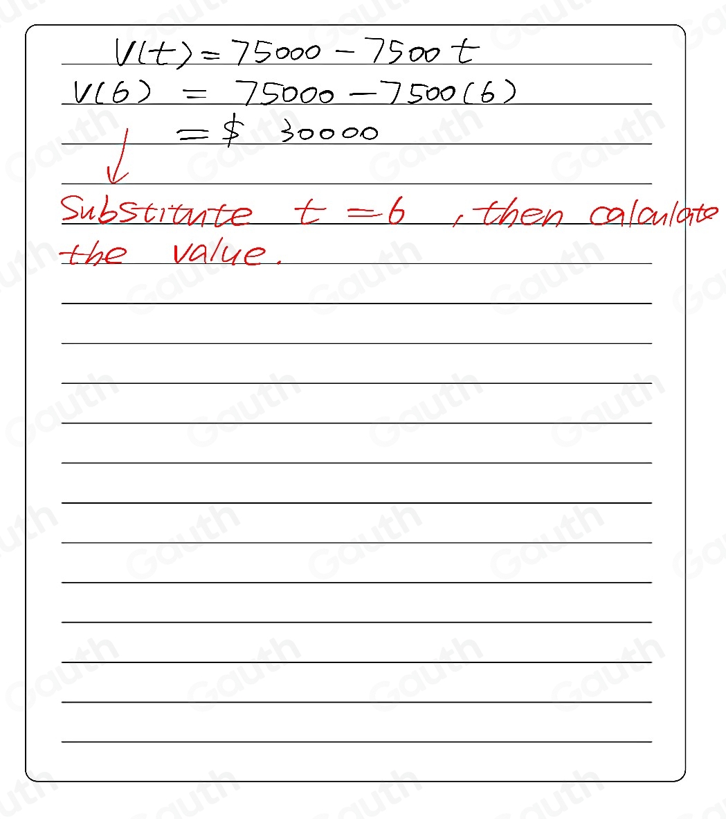 Solved: Evaluate the function to answer the question. The value of a ...
