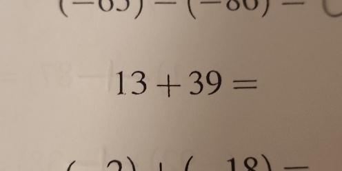 (^-
13+39=
1 □ 