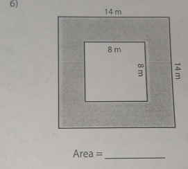 Area = _