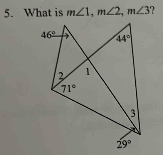 What is m∠ 1,m∠ 2,m∠ 3