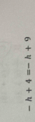 6+y = t +y-