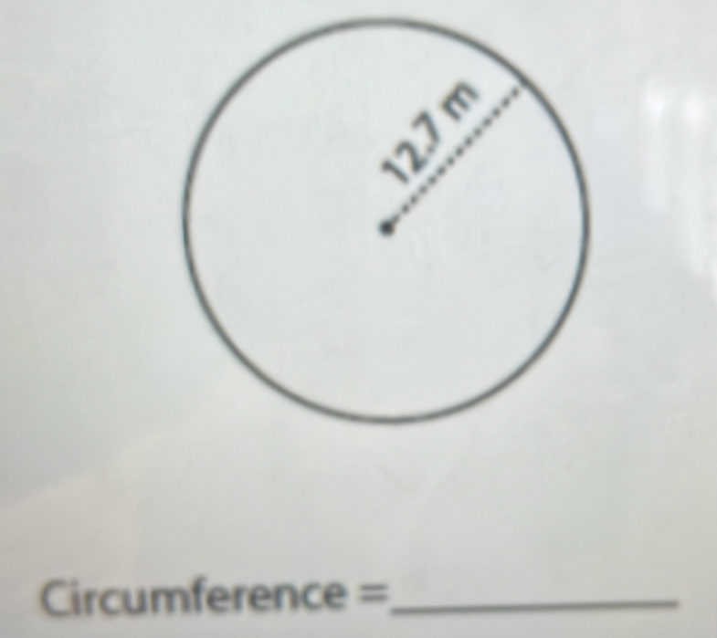 Circumference =_