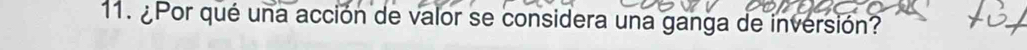 ¿Por qué una acción de valor se considera una ganga de inversión?