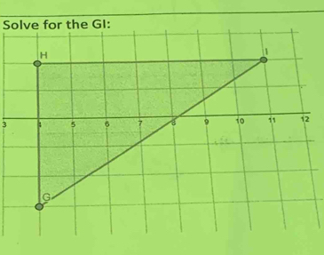 Solve for the GI:
3