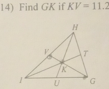 Find GK if KV=11.2