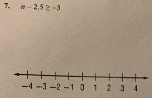 n-2.5≥ -5