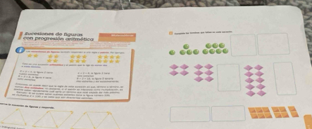 con progresión aritmético Sucesiones de figuras 
0 
:—— 

er la en de Auluroó a regã