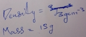 Dousil y=sqrt[3](3gcm^(-3))
Mas8 =15g