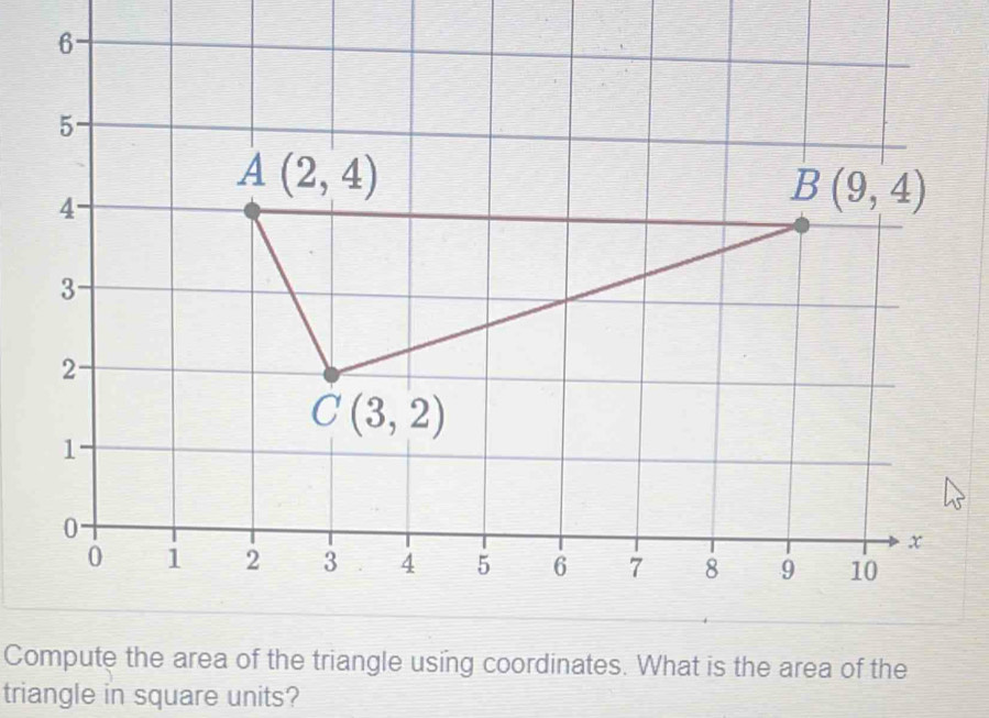 triangle in square units?