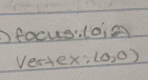 focus" (0,2)
Veate x:(0,0)