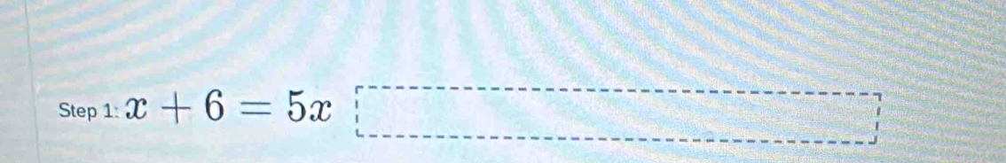 x+6=5x□