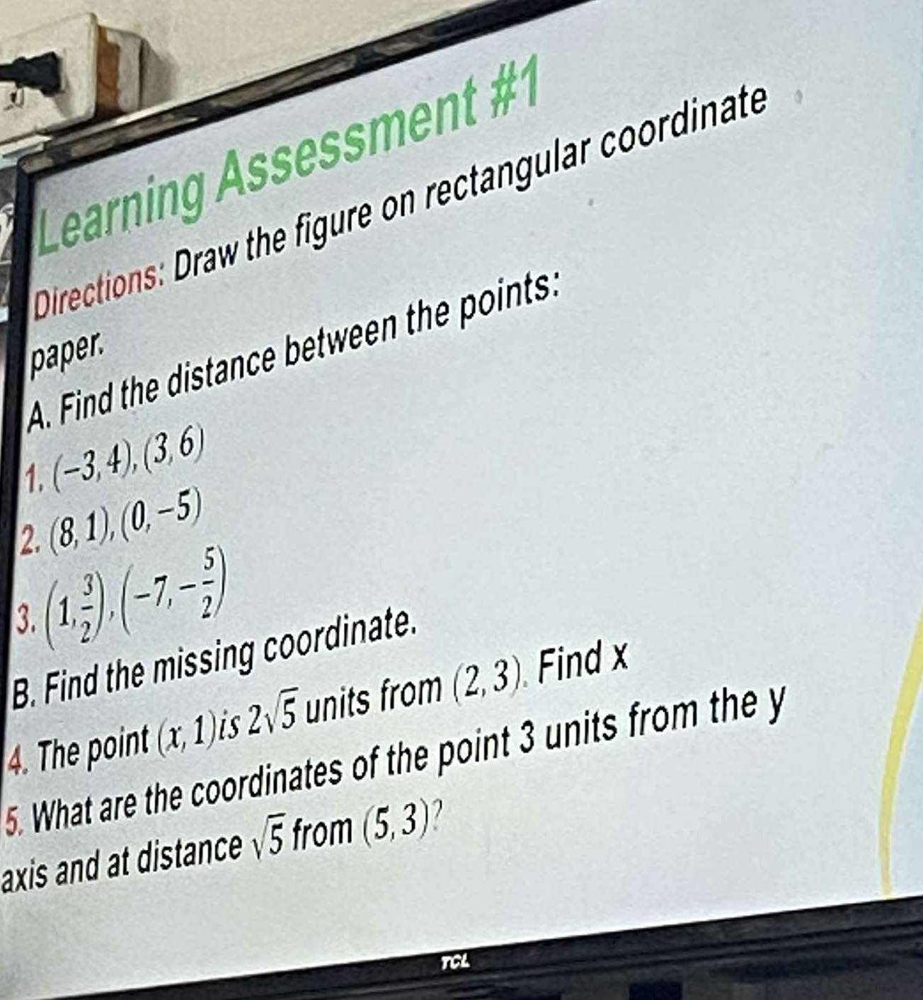 Solved: Learning Assessment #1 Directions: Draw the figure on ...