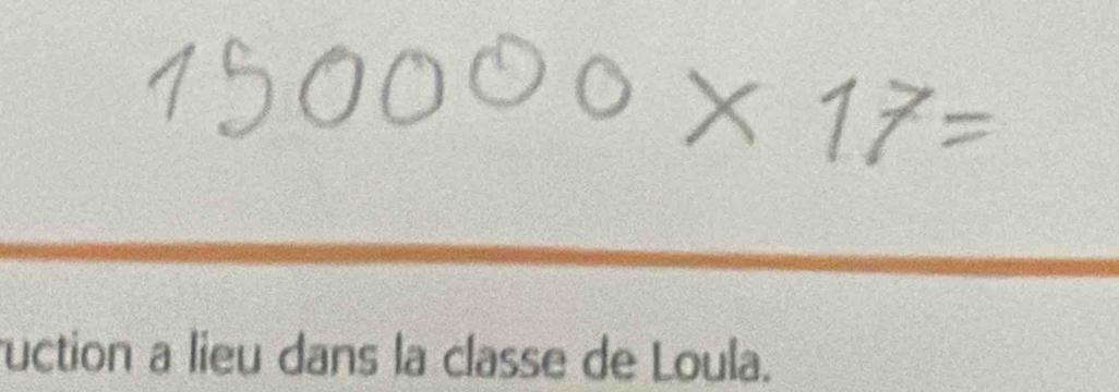 ruction a lieu dans la classe de Loula.