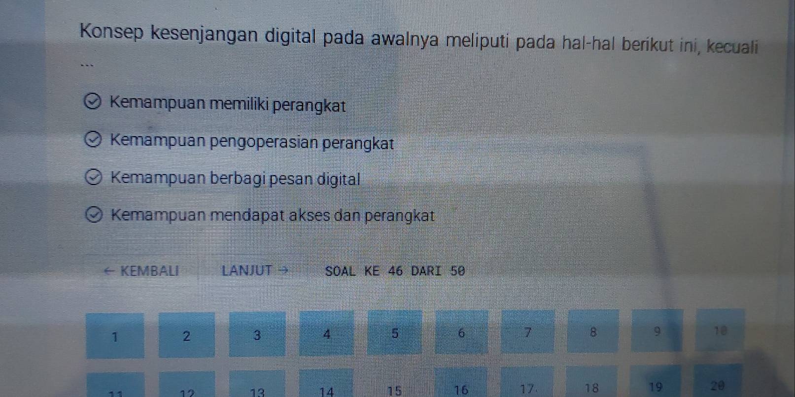 Telah dijawab:Konsep kesenjangan digital pada awalnya meliputi pada hal ...