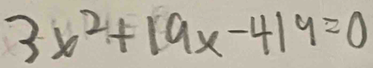 3x^2+19x-414=0