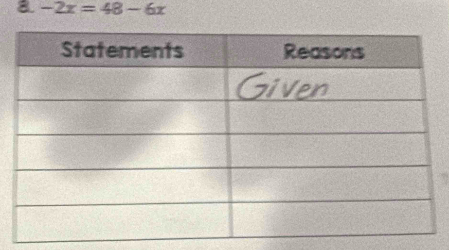 a -2x=48-6x