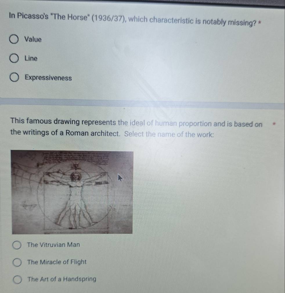 Solved: In Picasso's 