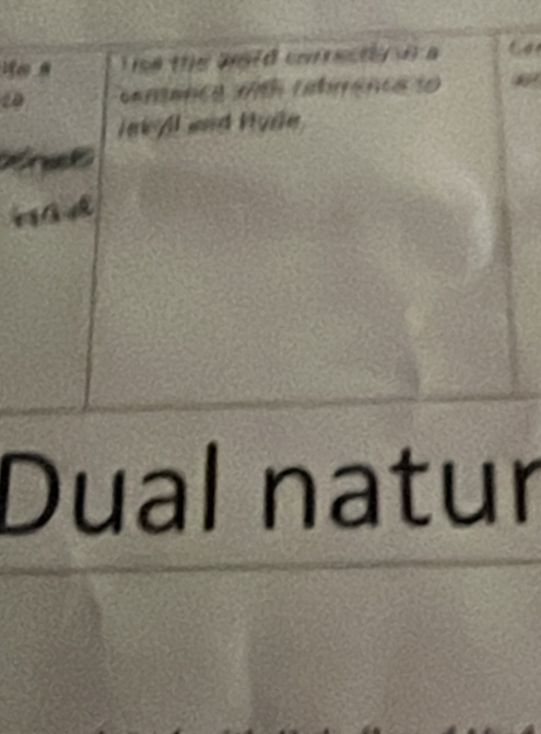 Dual natur