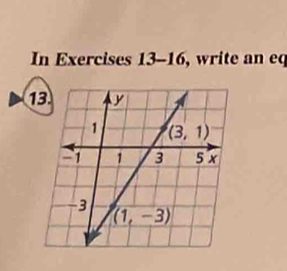 In Exercises 13-16, write an eq
1