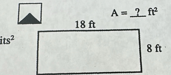 A= ? ft^2
its^2