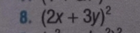 (2x+3y)^2