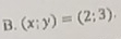 (x;y)=(2;3).