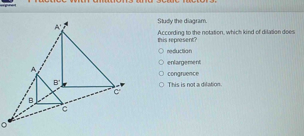 Solved: Assignment Study the diagram. According to the notation, which ...