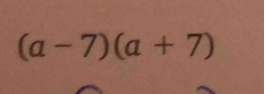 (a-7)(a+7)