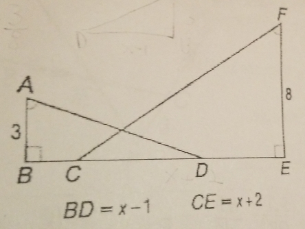 BD=x-1