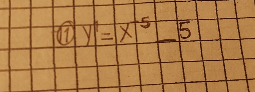 7 y^1=x^(-5)-5