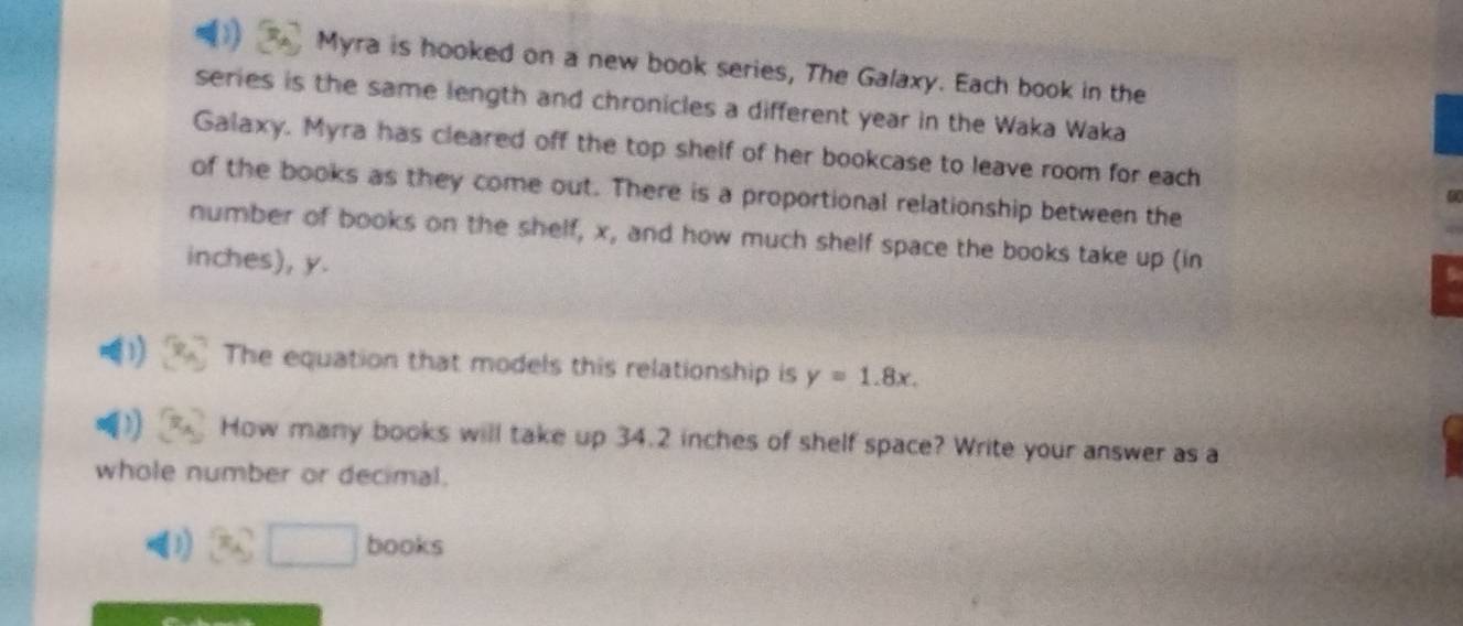Solved: Myra is hooked on a new book series, The Galaxy. Each book in ...