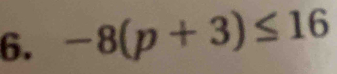 -8(p+3)≤ 16