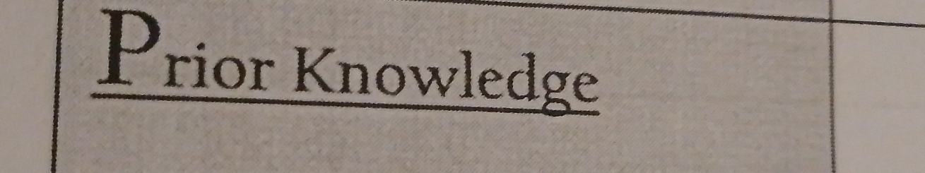 PriorKnowledge