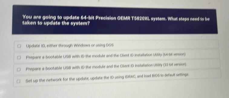 Solved: You are going to update 64-bit Precision OEMR T5820% L system ...