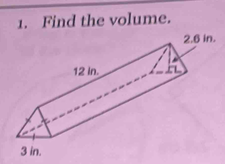 Find the volume.