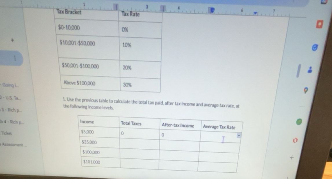 Solved: 6 + · Going i... 2 - U.S. Ta.... 1. Use the previous table to ...
