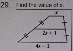 Find the value of x.