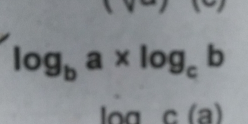 log _ba* log _cb
c(a)