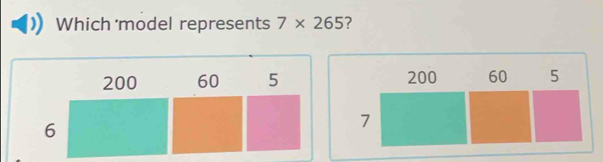 Which model represents 7* 265 ?
200
60 5
7