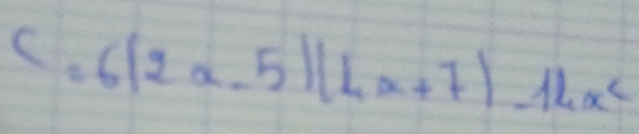 C=6(2a-5)(4a+7)-14x^2